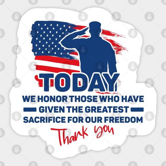 Memorial day 2024 Sticker by Amelia Emmie